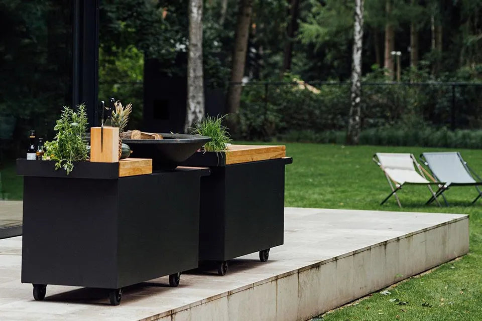 OFYR | Mise en Place Table Black 135 PRO | Teak Wood
