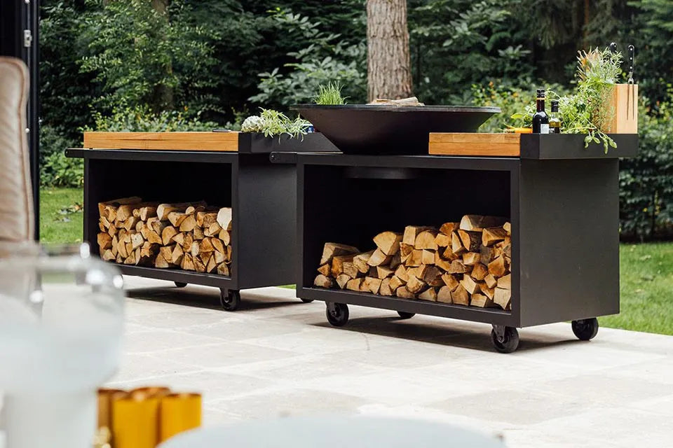 OFYR | Mise en Place Table Black 135 PRO | Teak Wood