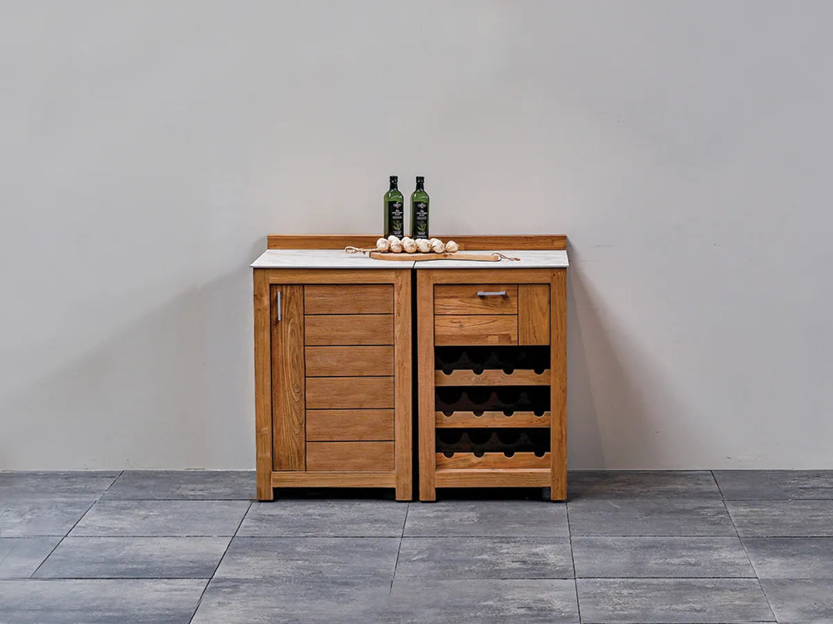 Passion Grills | Milano Buitenkeuken Opstelling 01 | Albastro Cream