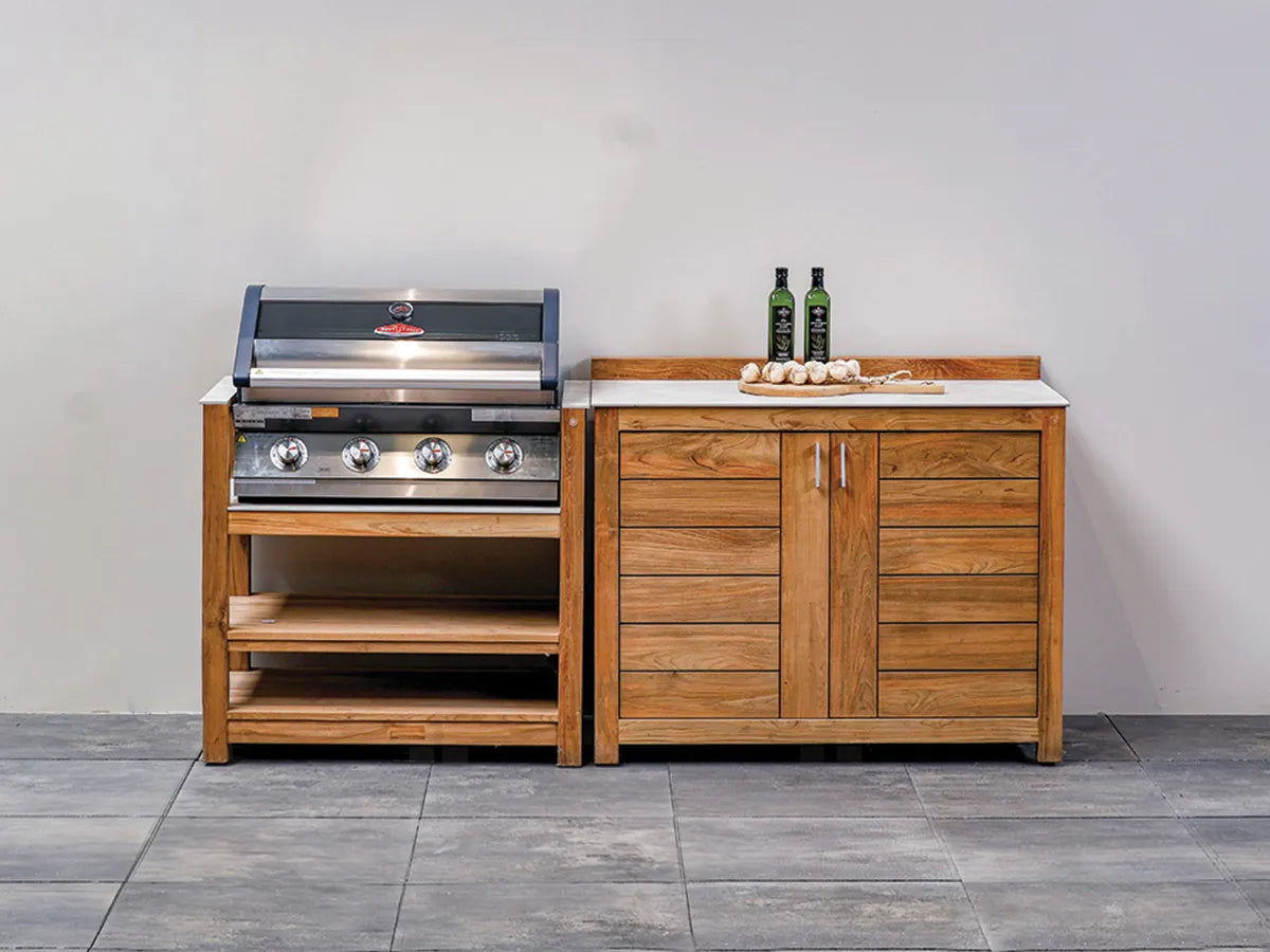 Passion Grills | Milano Buitenkeuken Opstelling 09 | Albastro Cream