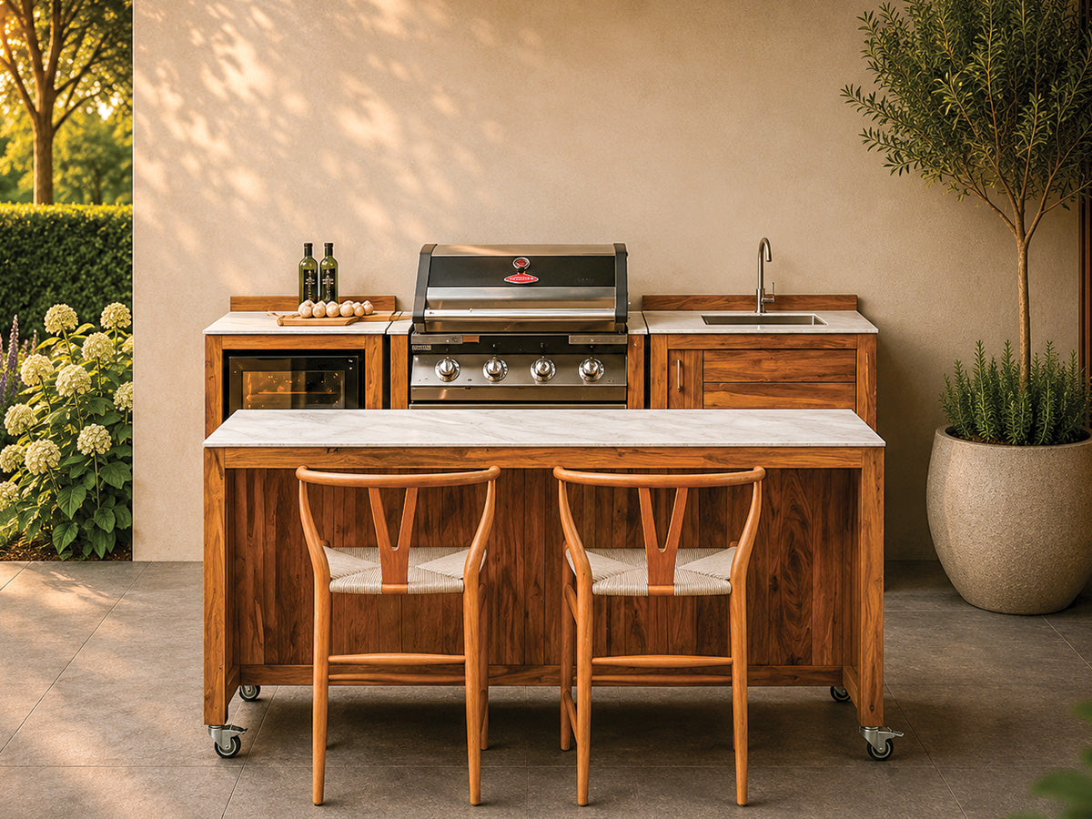 Passion Grills | Milano Buitenkeuken Opstelling 15 | Albastro Cream