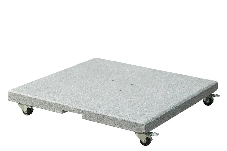 Platinum Sun & Shade | Salerno Parasolvoet Graniet met Wielen | 120 kg