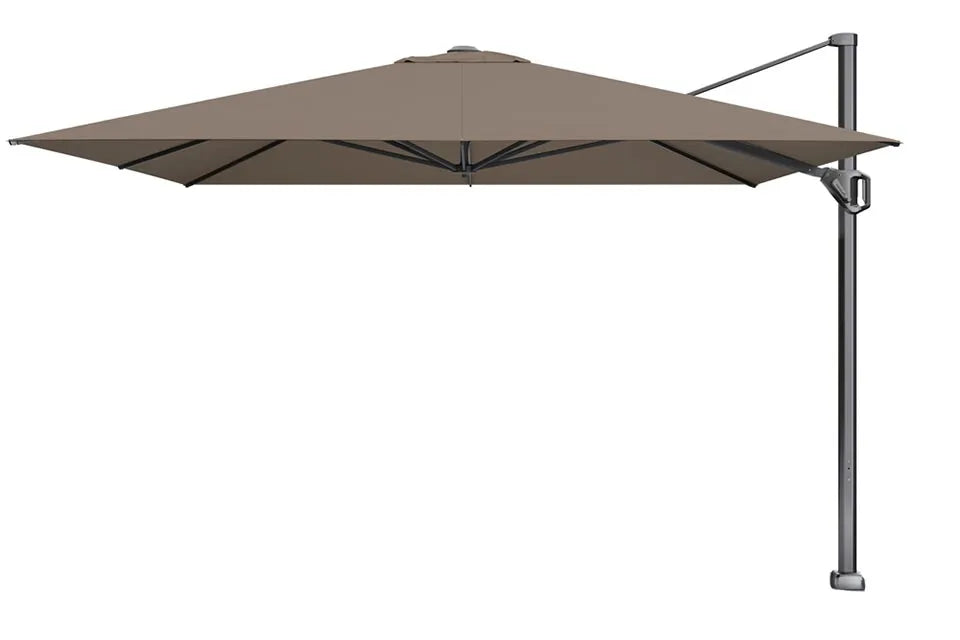 Platinum Sun & Shade | Challenger T¹ Zweefparasol Telescoop Premium 350 x 350 cm | Havana