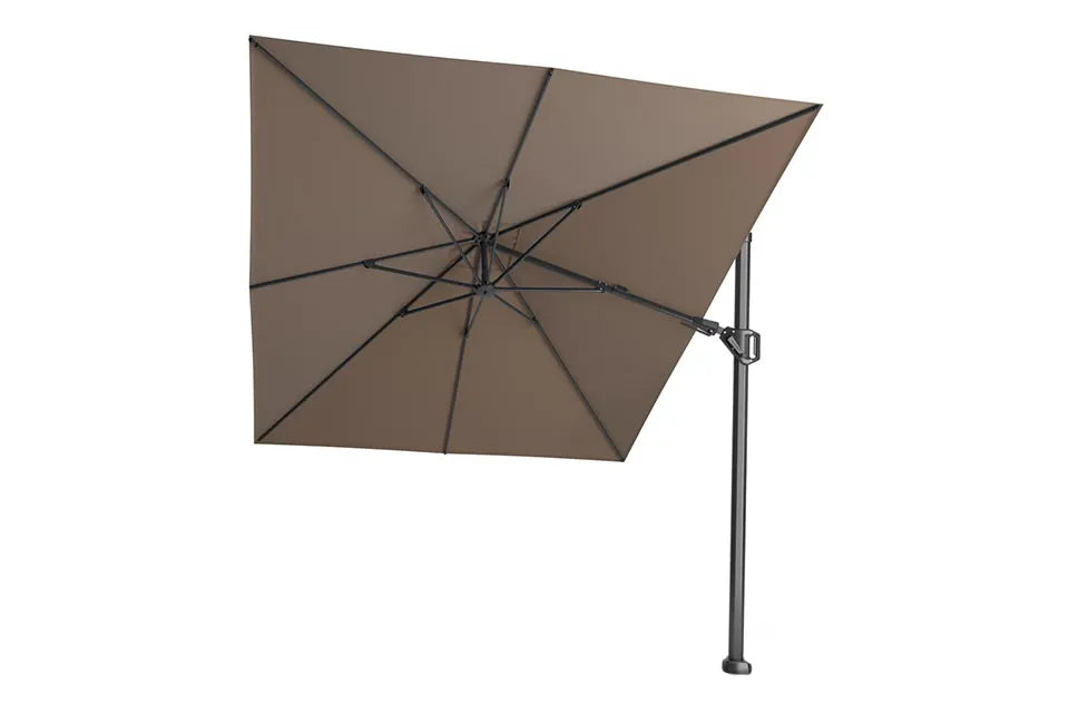 Platinum Sun & Shade | Challenger T² Zweefparasol Premium 350 x 260 cm | Havanna