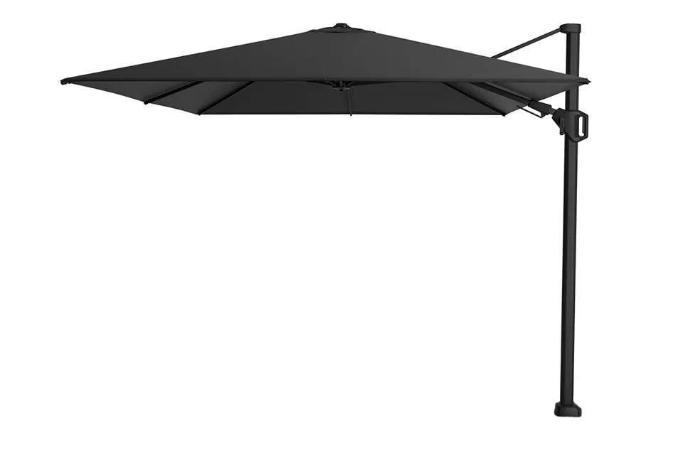 Platinum Sun & Shade | Challenger T² Zweefparasol Premium 350 x 260 cm | Jet Black