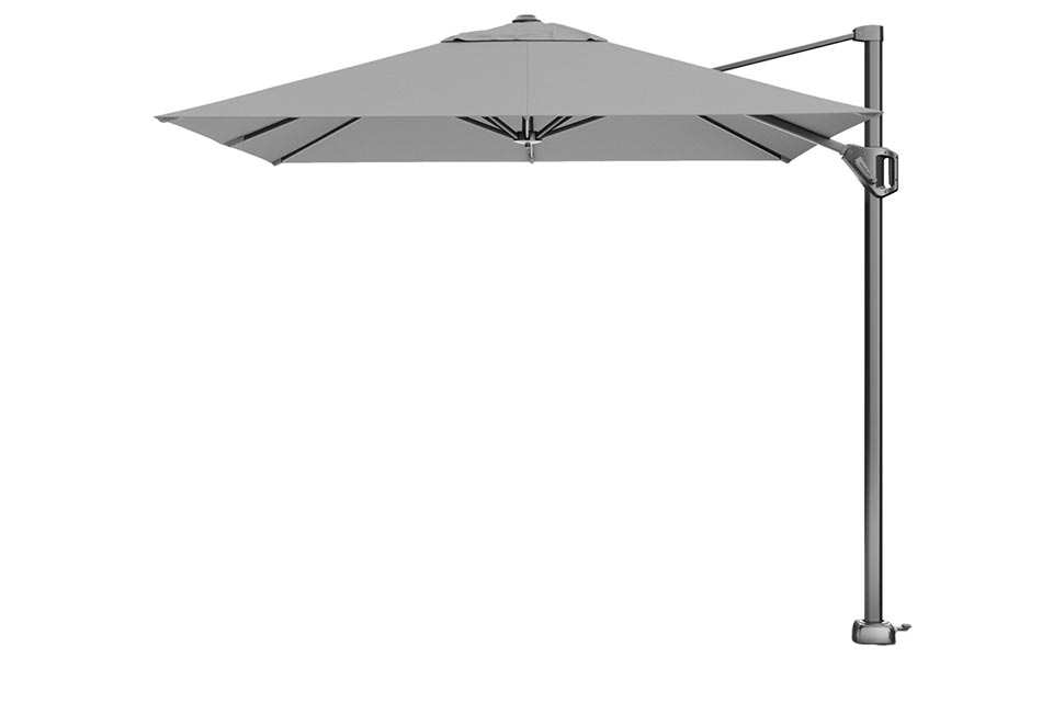 Platinum Sun & Shade | Voyager T¹ Zweefparasol 250 x 250 cm | Lichtgrijs