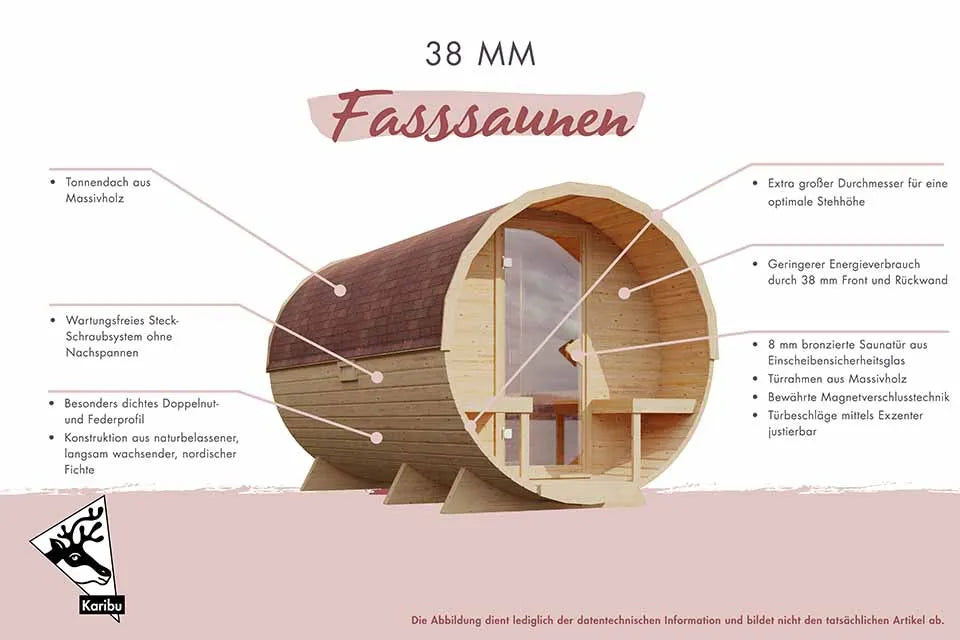 Karibu | Barrelsauna Quadro 1