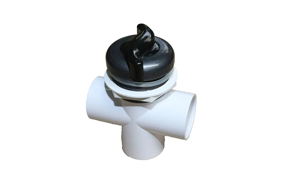 Rising Dragon | Diverter Valve - 2 S x 2" S x 2" S, 'S' Handle, DSG-Black