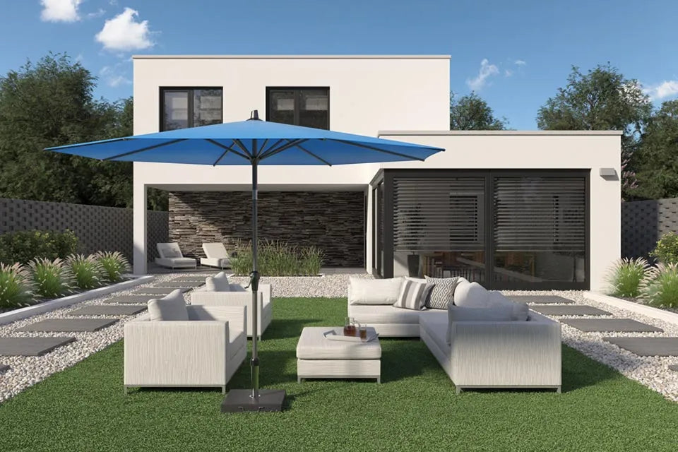 Platinum Sun & Shade | Riva Parasol Ø400 cm | Wit