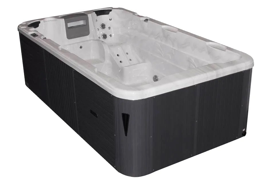 Aquatic 1 Swimspa ECO | Sterling White with DARK GREY
