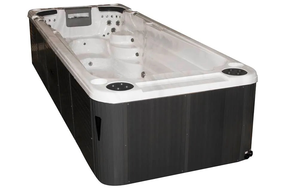 Aquatic 2 Swimspa | Sterling White with DARK GREY