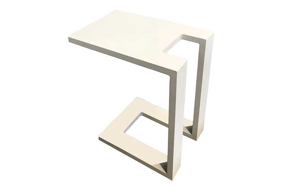 Fonteyn | U Bijzettafel Aluminium | Wit