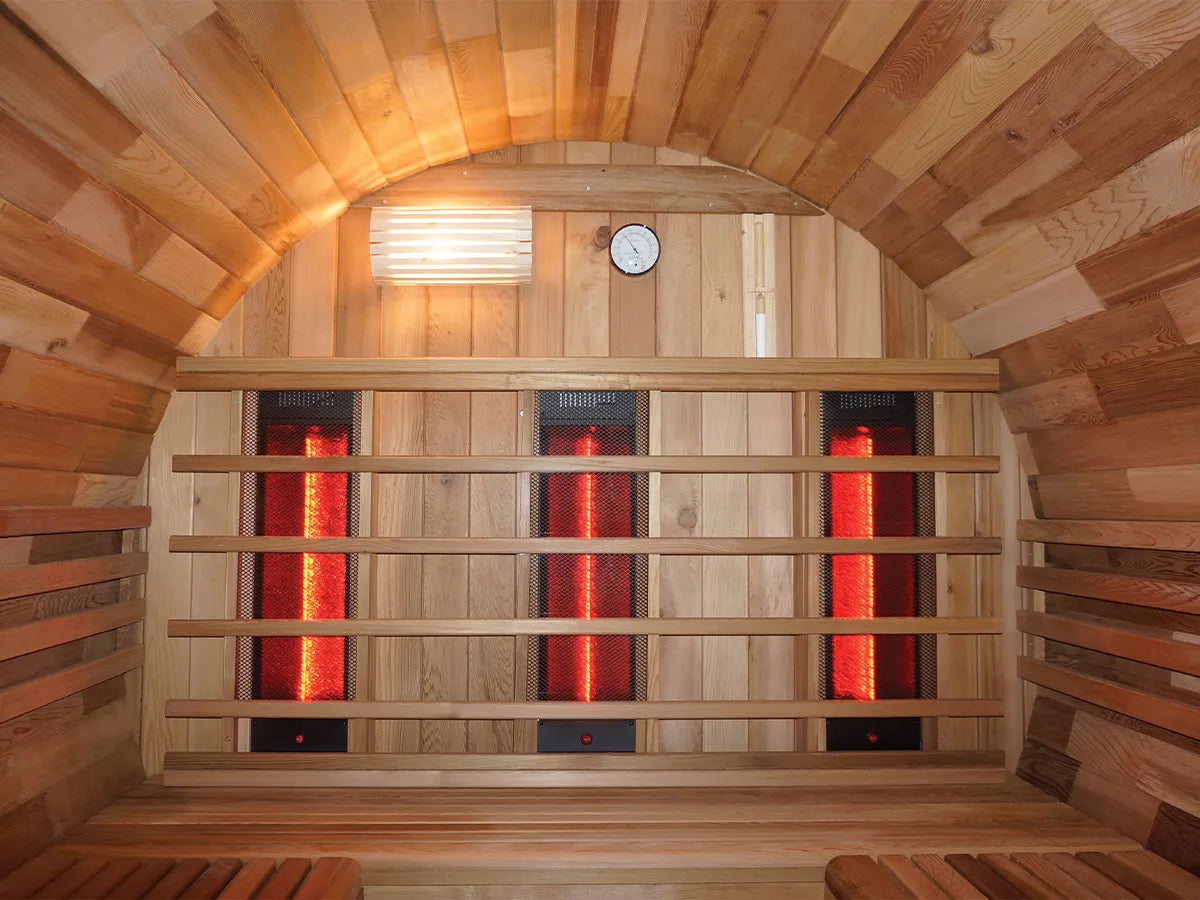 Fonteyn | Barrel Sauna 7+1 Combi Compleet | Rustic