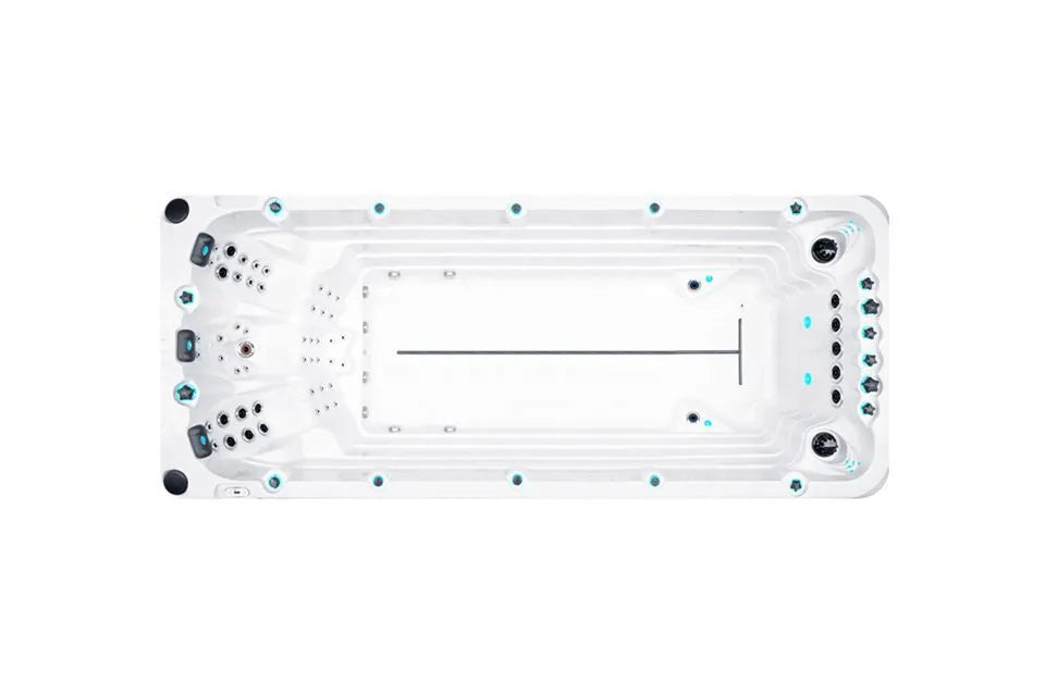 Activity 2 Swimspa | Sterling White with DARK GREY