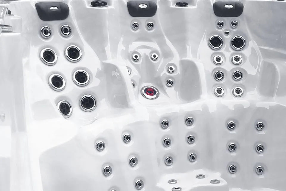Activity 1 Deep Swimspa | Sterling White with DARK GREY