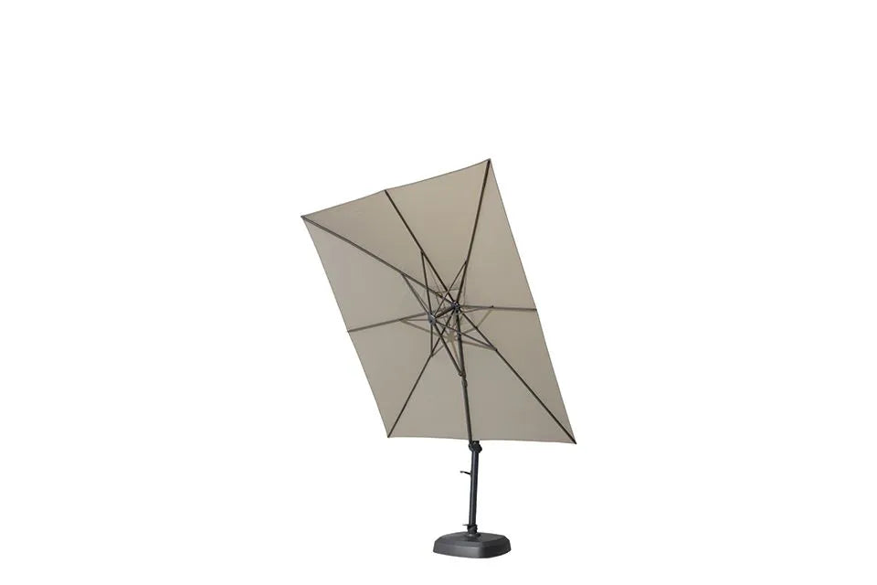 4 Seasons Outdoor | Siesta Zweefparasol 300 x 300 cm | Antraciet-Taupe