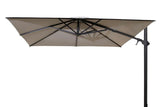 4 Seasons Outdoor | Siesta Zweefparasol Premium 300 x 300 cm | Antraciet-Charcoal