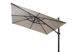 4 Seasons Outdoor | Siesta Zweefparasol Premium 300 x 300 cm | Antraciet-Charcoal