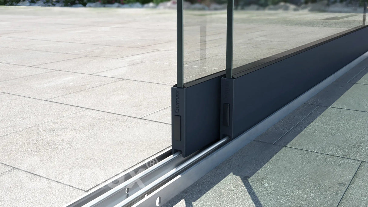 Tuinmaximaal | Glazen Schuifwand 1960 mm - 2 Rail