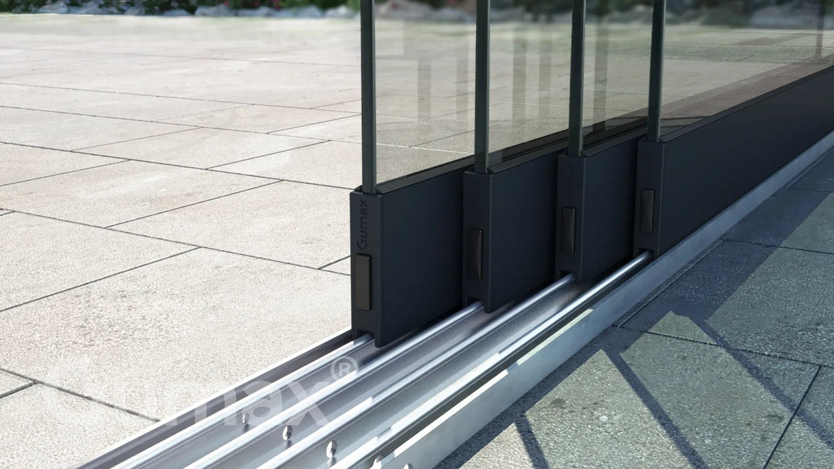 Tuinmaximaal | Glazen Schuifwand 3920 mm - 4 Rail