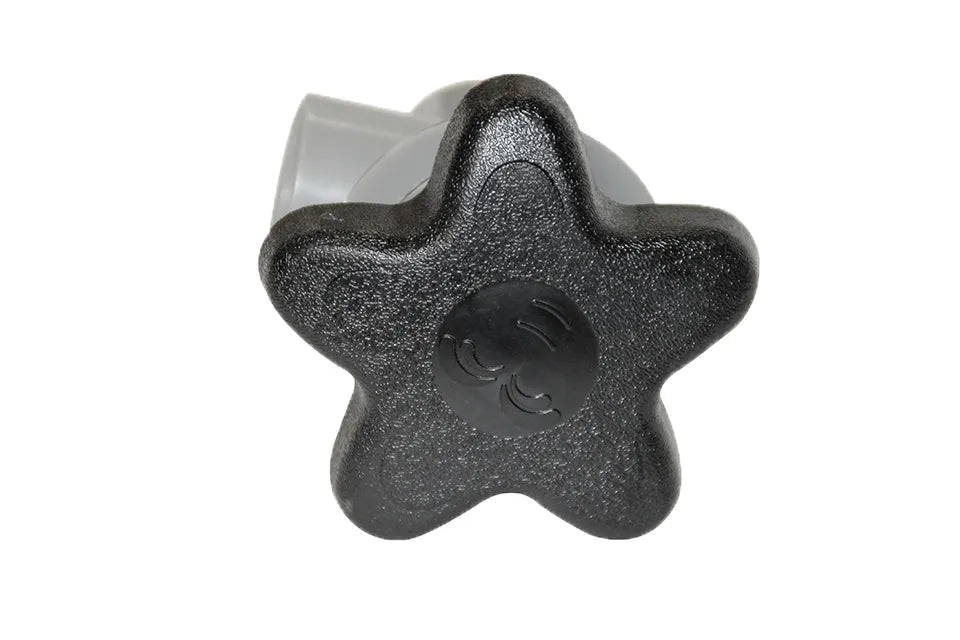 Passion | On/Off Turn Valve - 1 S x 1" S, Star Handle, Black