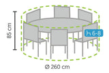 Winza | Tuinsethoes Premium Ø260 x 85 cm