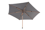 4 Seasons Outdoor | Azzurro Parasol Ø300 cm | Houtlook-Charcoal
