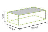 Winza | Tafelhoes Premium 305 x 110 x 75