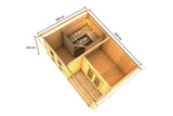 Karibu | Mainburg 5 Sauna Set B