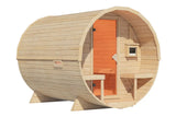 Karibu | Barrelsauna 2 | Biokachel 9 kW Externe Bediening