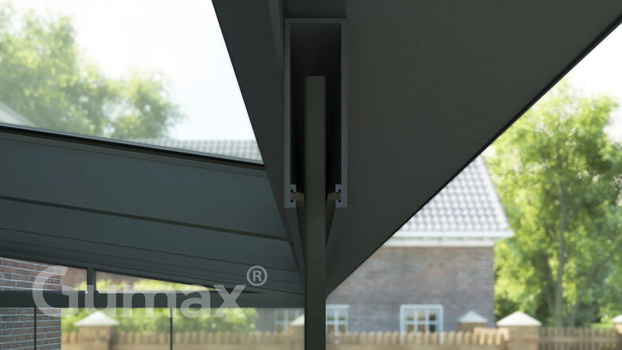 Tuinmaximaal | Glazen Schuifwand 1960 mm - 1 Rail