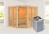Karibu | Ainur 3 Sauna | Kachel 9 kW Geïntegreerde Bediening