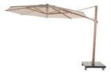 Siesta Premium Parasol Ø350 cm, Zand-Houtlook - 4 Seasons Outdoor