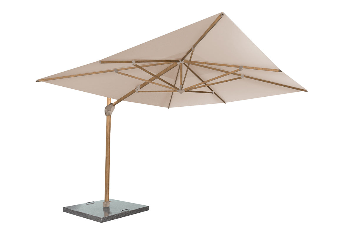4 Seasons Outdoor | Hacienda Parasol 300 x 400 cm | Houtlook-Sand