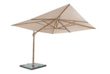 Hacienda Parasol 300 x 400 cm, Houtlook-Sand - 4 Seasons Outdoor