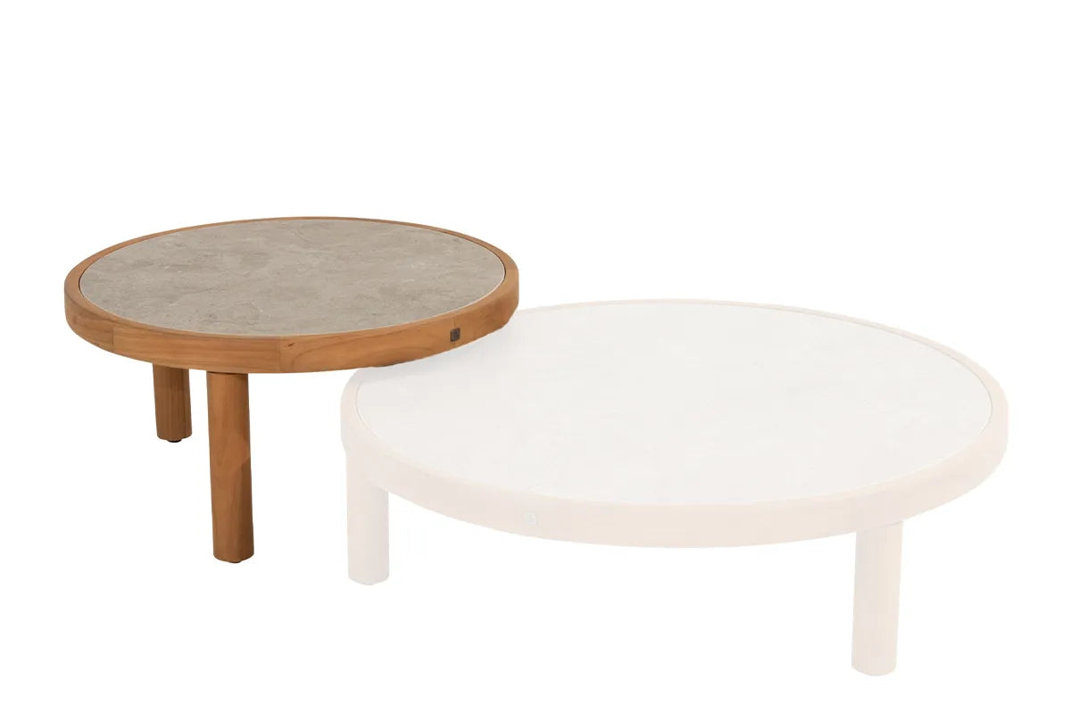 4 Seasons Outdoor | Finn Koffietafel Ø63 cm | Sabbia Panna