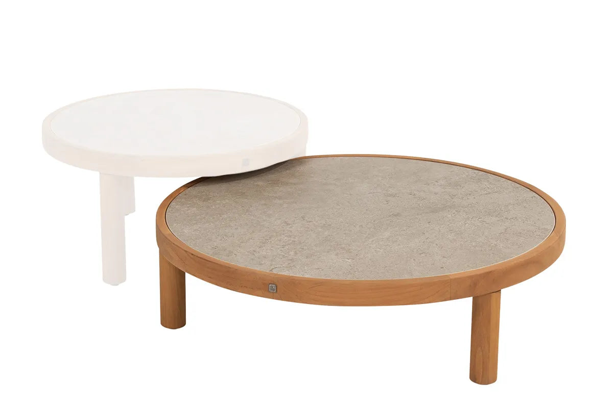 4 Seasons Outdoor | Finn Koffietafel Ø85 cm | Sabbia Panna