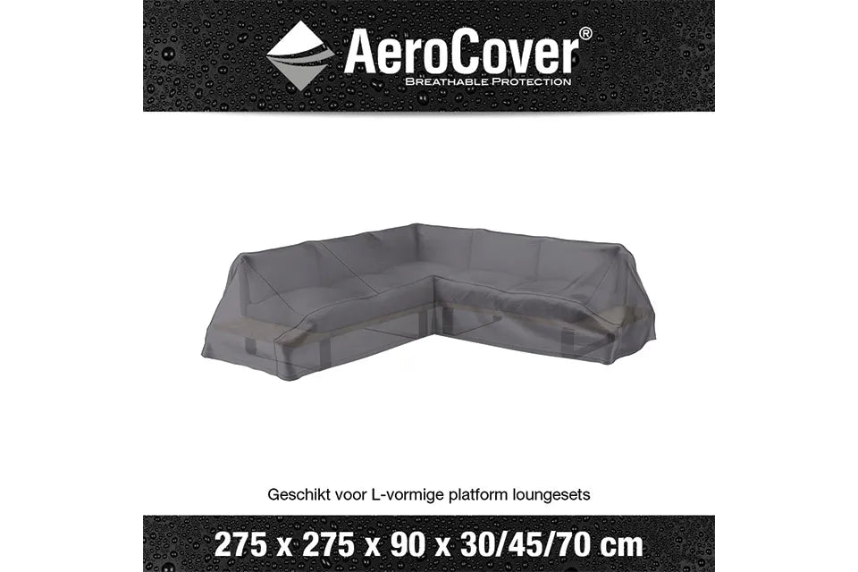 Platinum AeroCover | Loungesethoes 275 x 275 x 90 x 30-45-70(h) | L-Platform
