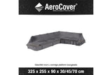Platinum AeroCover | Loungesethoes 325 x 255 x 90 x 30-45-70(h) | L-Platform Rechts