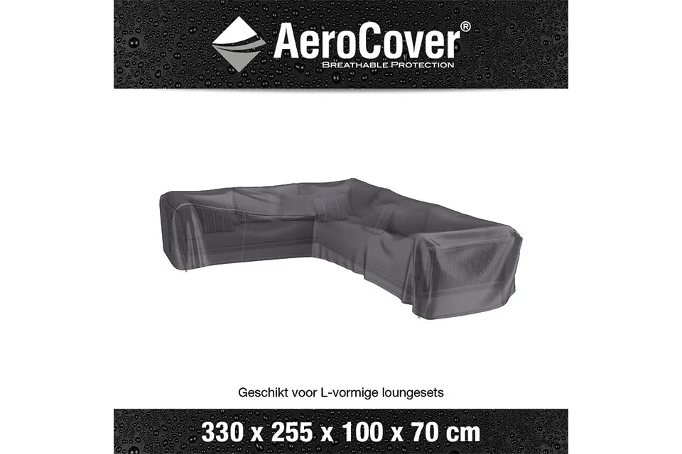 Platinum AeroCover | Loungesethoes 330 x 255 x 100 x 70(h) | L-vorm Links