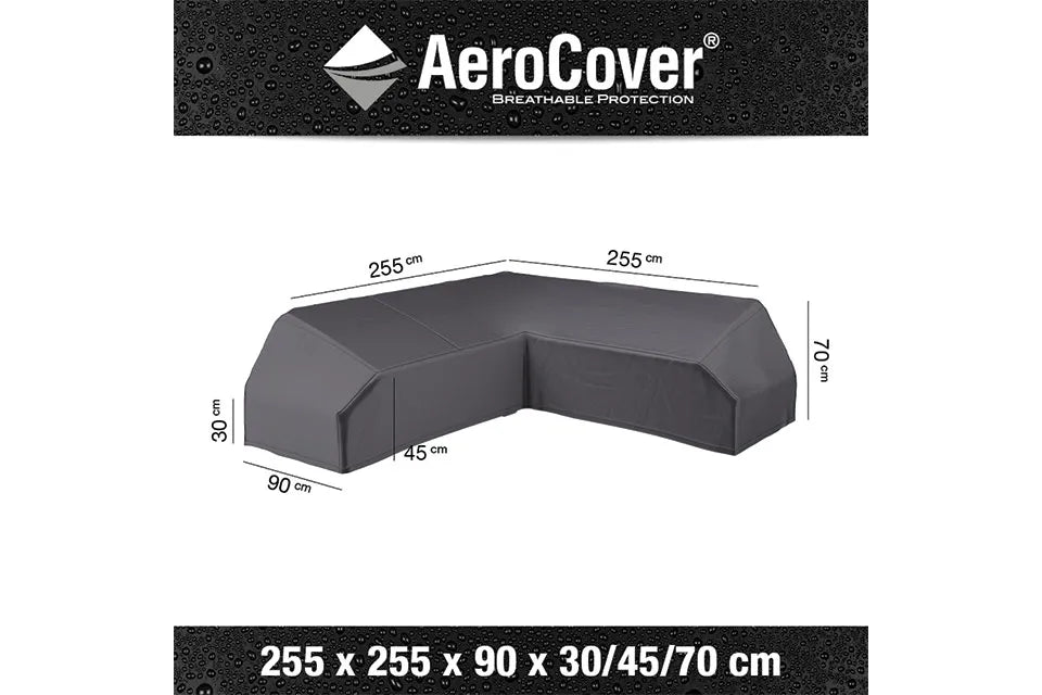 Platinum AeroCover | Loungesethoes 255 x 255 x 90 x 30-45-70(h) | L-Platform
