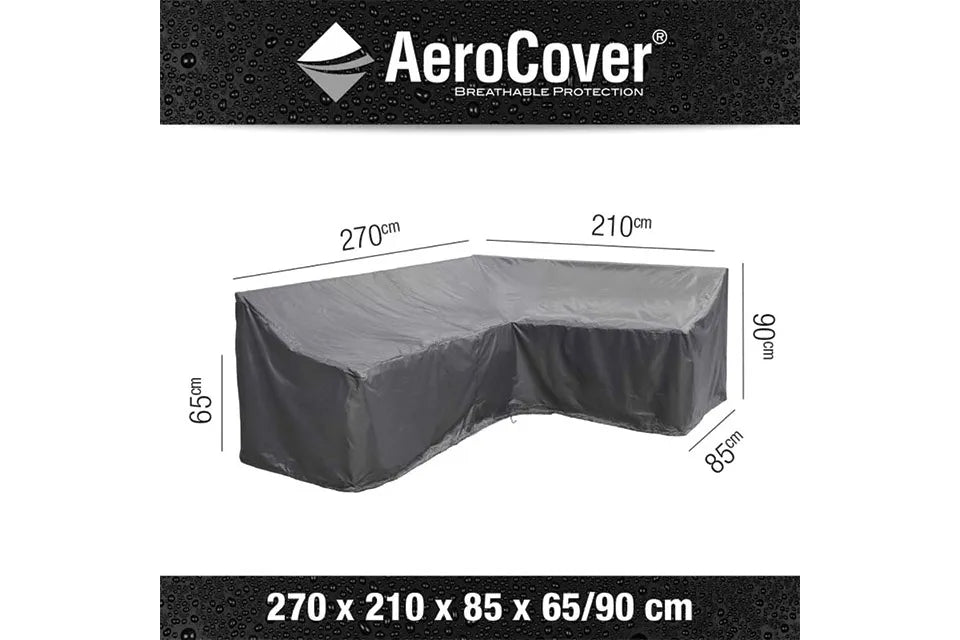 Platinum AeroCover | Loungesethoes 270 x 210 x 85 x 65(h) cm | L-vorm Rechts