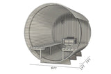 Fonteyn | Barrelsauna 7+1 ft. Compleet | Rustic