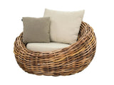 Cocoon Loungestoel, Mocca-Bouclé Cream - Apple Bee