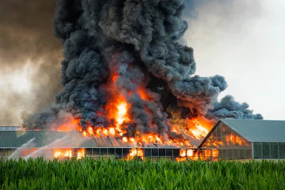 Brand tijdens de uitbreiding