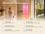 Joanne 1 Infraroodcabine - Fonteyn: waarom infrarood (milde directe warmte, snel op temperatuur, gewoon stopcontact 230 V)