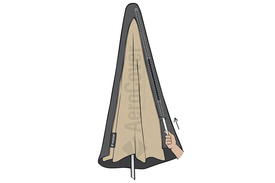 Platinum AeroCover | Zweefparasolhoes 250(h) x 85 cm