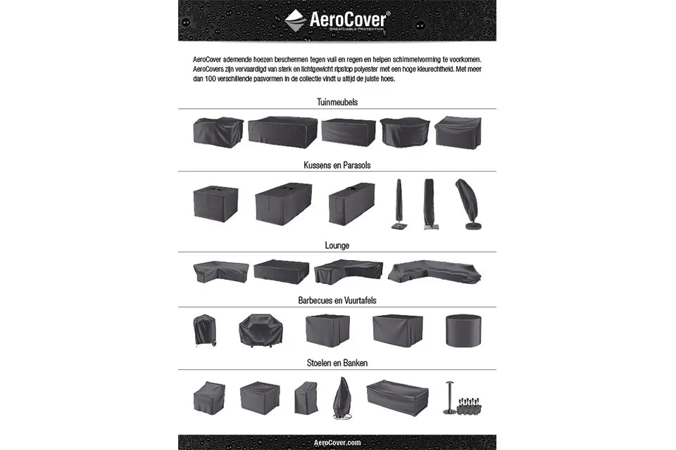Platinum AeroCover | Loungesethoes 300 x 300 x 100 x 70(h) cm | L-vorm