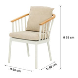 Afmetingen Apple Bee | Condor Tuinstoel | Oyster — B 60 × D 66 × H 92 cm