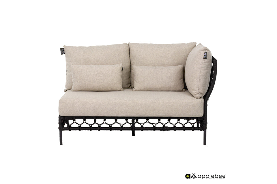 Apple Bee | Pure Loungebank 2-zits Links | Black Grey